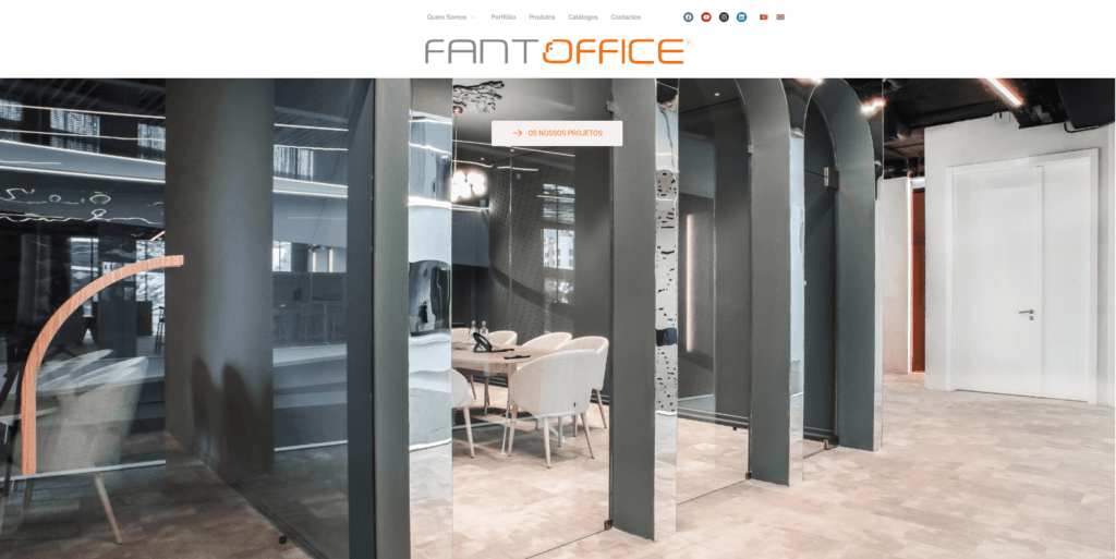 Fantoffice Website HomePage 1