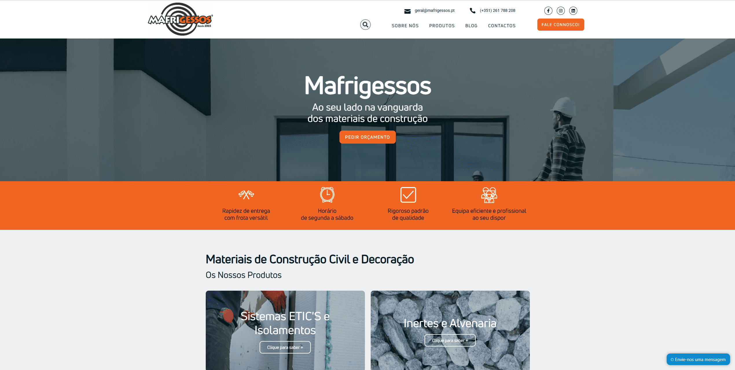 Mafrigessos Website HomePage